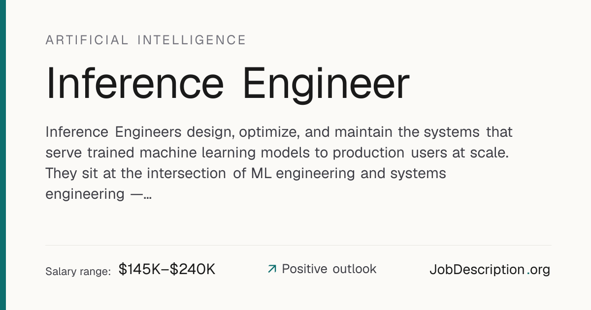 Inference Engineer Job Description, Salary & Career Outlook ...