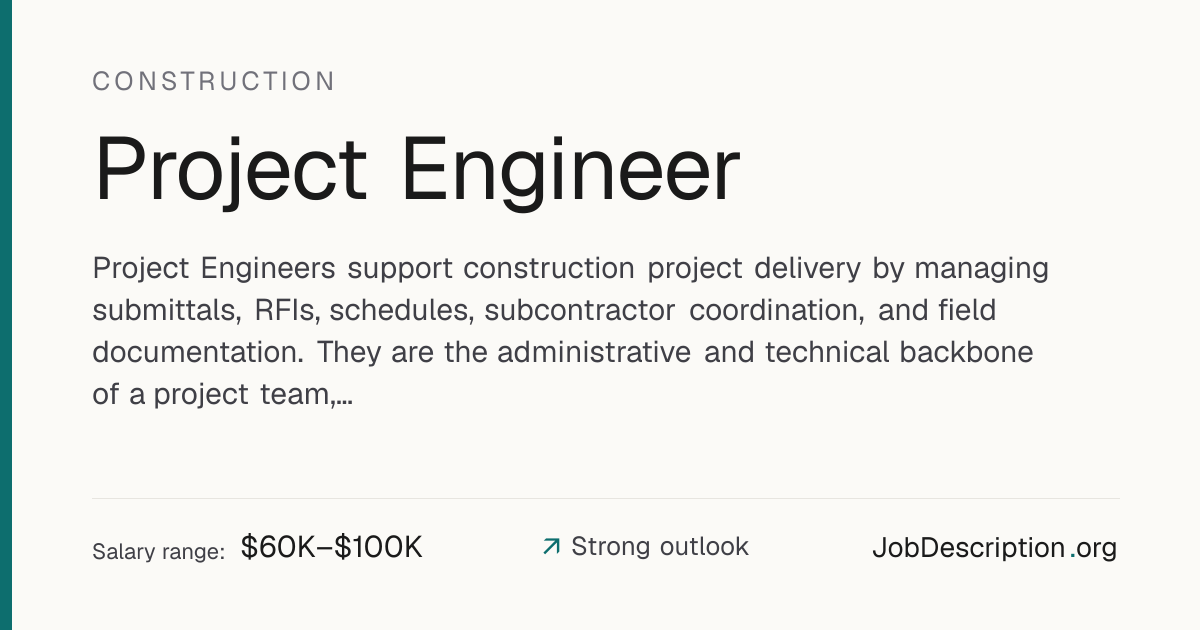 Project Engineer Job Description, Salary & Career Outlook ...
